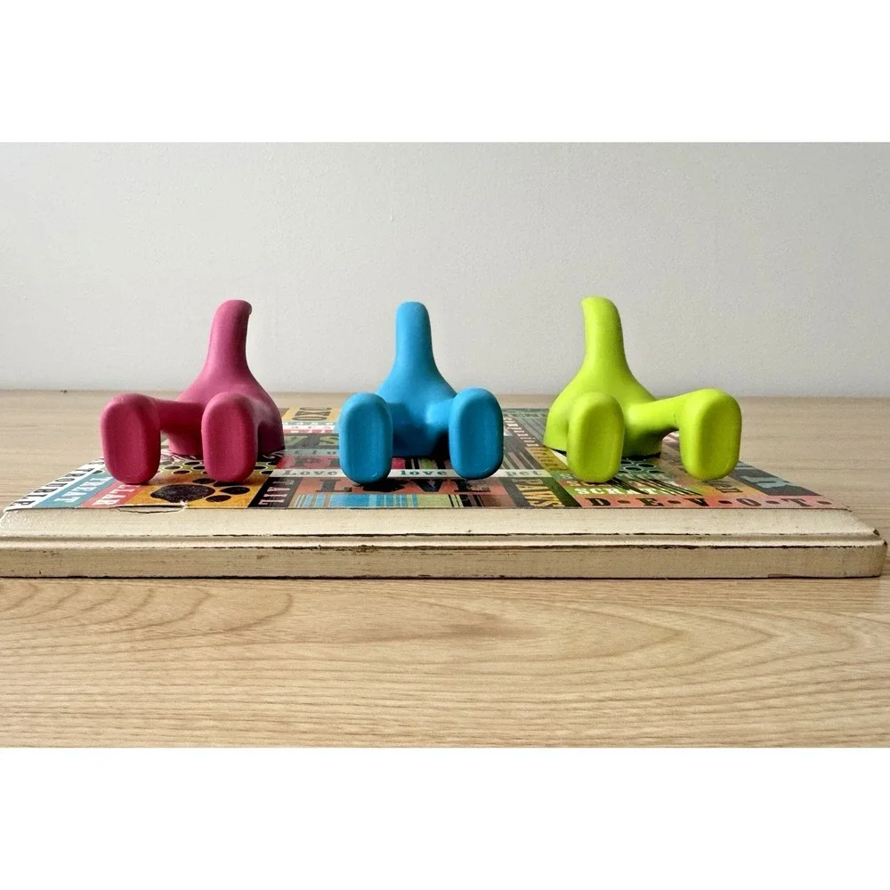 IKEA BASTIS Dog Tail Hook Rack 3 Color Pink Blue Green Leash Holder Wall Decor